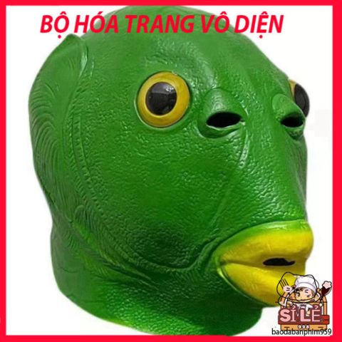 Mặt Nạ Silicon Ếch Xanh Trùm Đầu - Phụ Kiện Cosplay Vui Nhộn, Độc Đáo Cho Tiệc Halloween và Sự Kiện Giải Trí