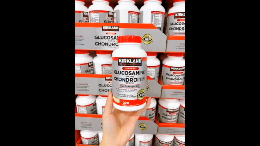 Viên Uống Bổ Xương Khớp Kirkland Glucosamine Chondroitin 1500mg - Hỗ Trợ Sức Khỏe Xương Khớp, 280 Viên Mỹ Chính Hãng
