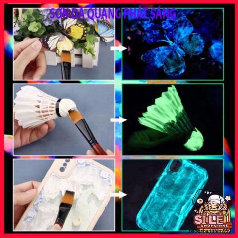 Bột màu dạ quang siêu sáng 10g - 12 màu sắc phát sáng mạnh mẽ cho trang trí không gian, nghệ thuật và sự kiện rực rỡ.