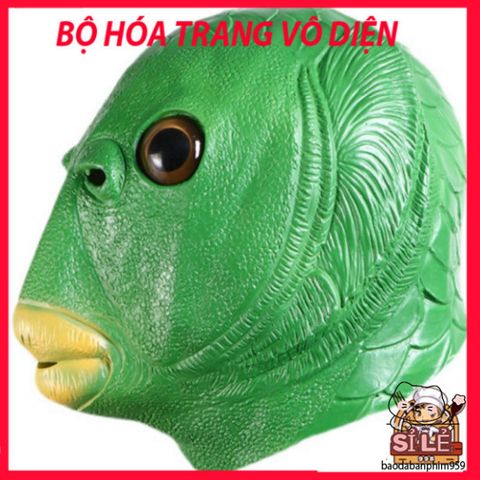 Mặt Nạ Ếch Xanh Hài Hước - Mặt Nạ Đầu Cá Silicon 3 Màu, Độc Đáo Cho Tiệc Hóa Trang và Giải Trí Bạn Bè
