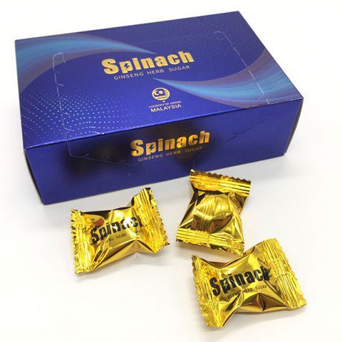 (Fullbox) Combo 10 Viên Kẹo Sâm Vàng Spinach Malaysia Hỗ Trợ Tăng Cường Sức Khỏe - Viên Cứng Dinh Dưỡng cho Cơ Thể Khỏe Mạnh Chính hãng