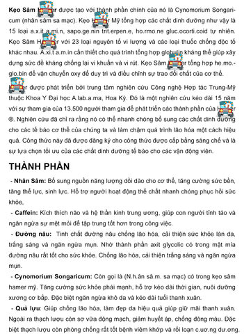 (Fullbox) Hộp 30 Viên Kẹo Sâm Đen Mentalk Malaysia - Viên Cứng Tốt Cho Sức Khỏe, Thực Phẩm Bổ Dưỡng, Hỗ Trợ Năng Lượng Chính hãng