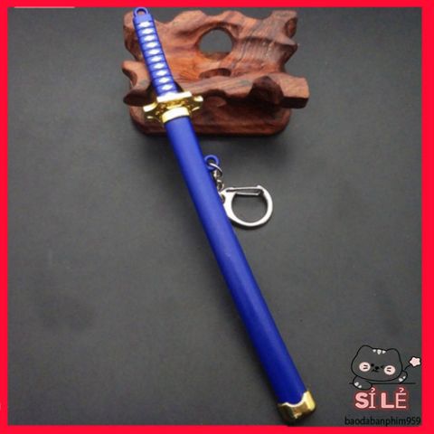Móc Khóa Kiếm Katana Zoro One Piece - Kim Loại Titan Chống Gỉ, Quà Tặng Độc Đáo Cho Fan Anime
