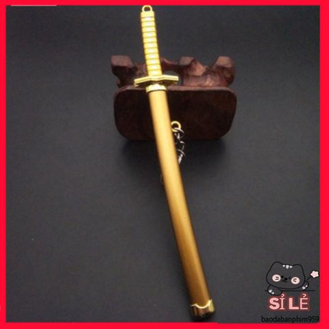 Móc Khóa Kiếm Katana Zoro One Piece - Kim Loại Titan Chống Gỉ, Quà Tặng Độc Đáo Cho Fan Anime