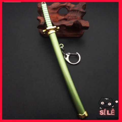 Móc Khóa Kiếm Katana Zoro One Piece - Kim Loại Titan Chống Gỉ, Quà Tặng Độc Đáo Cho Fan Anime