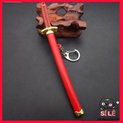 Móc Khóa Kiếm Katana Zoro One Piece - Kim Loại Titan Chống Gỉ, Quà Tặng Độc Đáo Cho Fan Anime