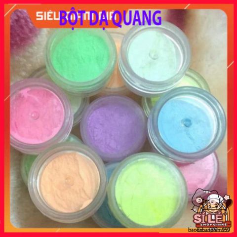 Bột Dạ Quang 5GRAM - Phát Sáng Huỳnh Quang cho Nghệ Thuật và Trang Trí - Màu Sắc Rực Rỡ, Dễ Sử Dụng, Không Tan trong Nước