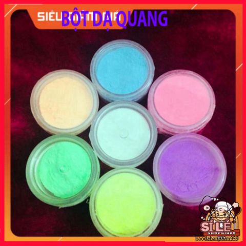 Bột Dạ Quang 5GRAM - Phát Sáng Huỳnh Quang cho Nghệ Thuật và Trang Trí - Màu Sắc Rực Rỡ, Dễ Sử Dụng, Không Tan trong Nước
