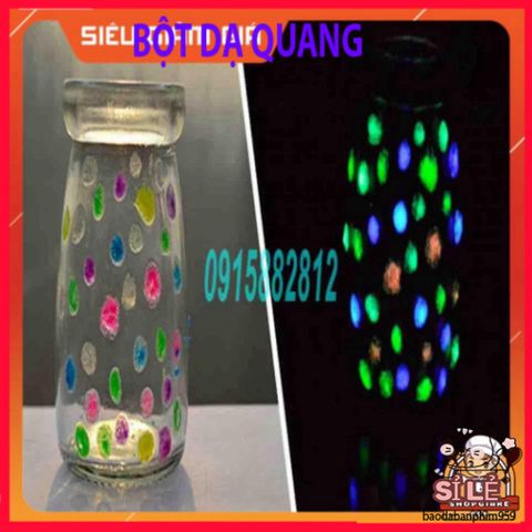 Bột Dạ Quang 5GRAM - Phát Sáng Huỳnh Quang cho Nghệ Thuật và Trang Trí - Màu Sắc Rực Rỡ, Dễ Sử Dụng, Không Tan trong Nước