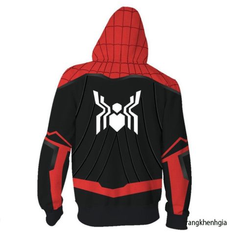 Áo Khoác 3D Hình Siêu Anh Hùng Spider-Man Marvel - Phong Cách Độc Đáo Có Mũ, Kích Thước Lớn cho Fans  Marvel