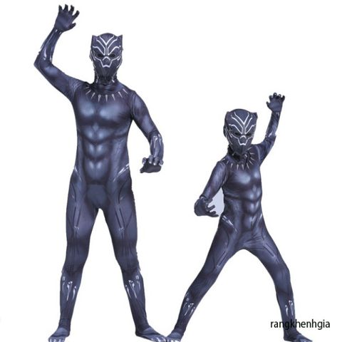 Trang phục Cosplay Black Panther Cao Cấp - Siêu Anh Hùng Huyền Bí Cho Nam, Trẻ Em và Người Lớn - Tiệc Hóa Trang, Halloween
