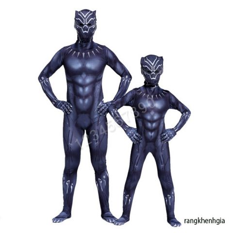 Trang phục Cosplay Black Panther Cao Cấp - Siêu Anh Hùng Huyền Bí Cho Nam, Trẻ Em và Người Lớn - Tiệc Hóa Trang, Halloween