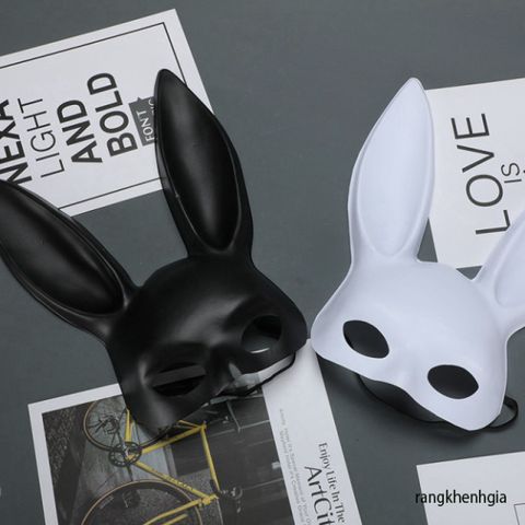 Mặt Nạ Thỏ Bunny Tai Dài - Phụ Kiện Thời Trang Cho Tiệc Hóa Trang Halloween và Trung Thu, Độc Đáo và Quyến Rũ