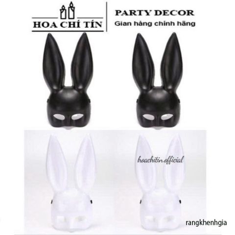 Mặt Nạ Thỏ Bunny Tai Dài Dễ Thương - Phụ Kiện Hóa Trang Halloween, Ăn Mừng và Biểu Diễn Nghệ Thuật - Phiên Bản 2024