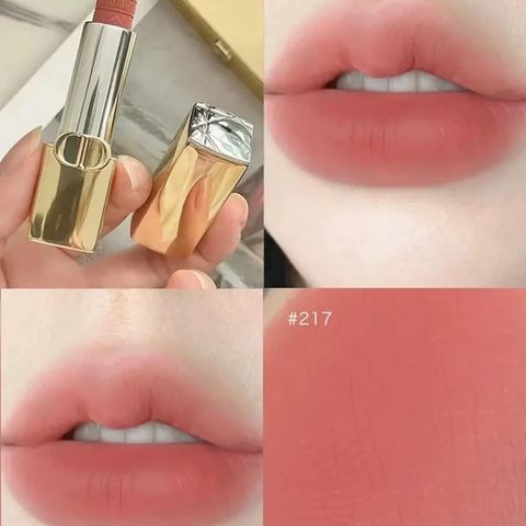 Son Dior Rouge Dior Lipstick Limited Edition 217 Velvet - Son Môi Chính Hãng Màu Hồng Cam Đất Sang Trọng Từ Pháp