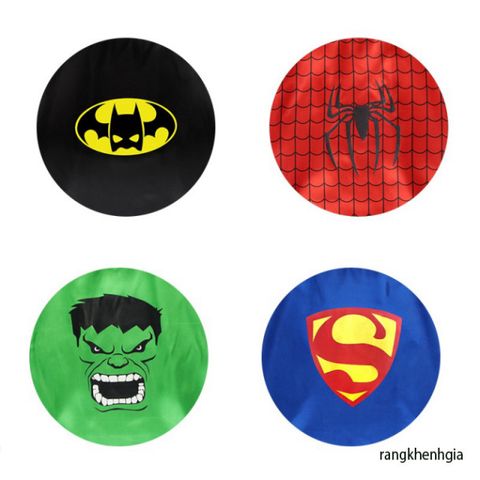 Áo Choàng Siêu Anh Hùng Halloween Kèm Mặt Nạ Mắt Cho Trẻ Em 2-8 Tuổi - Trang Phục Hóa Trang Vui Nhộn Cho Bé