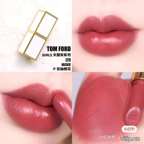 Son Tom Ford Mini 09 Jackie Soft-Shine Màu Hồng Cam Đào - Son Môi Chính Hãng Sang Trọng, Dễ Dàng Mang Theo, Phù Hợp Mọi Dịp