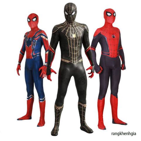 Bodysuit Hóa Trang Người Nhện Spider Man 3D Cho Trẻ Em - Đồ Siêu Anh Hùng Hóa Trang Halloween, Cosplay Dành Cho Bé Trai