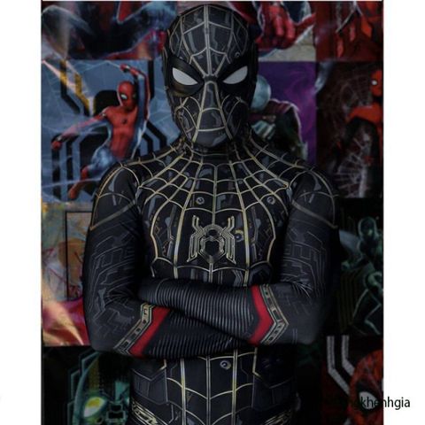 Bodysuit Hóa Trang Người Nhện Spider Man 3D Cho Trẻ Em - Đồ Siêu Anh Hùng Hóa Trang Halloween, Cosplay Dành Cho Bé Trai
