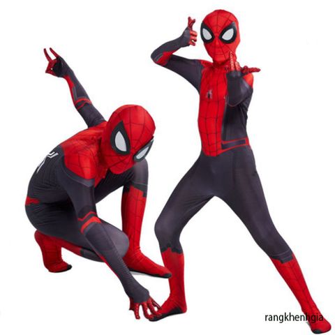 Bodysuit Hóa Trang Người Nhện Spider Man 3D Cho Trẻ Em - Đồ Siêu Anh Hùng Hóa Trang Halloween, Cosplay Dành Cho Bé Trai