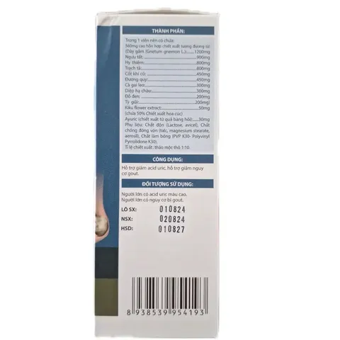 Guzz Max - Thực Phẩm Chức Năng Hỗ Trợ Nguyên Nhân Axit Uric Cao, Giảm Đau Nhức, Cải Thiện Sức Khỏe Toàn Diện 30 Viên