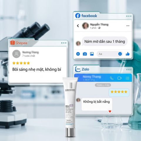 Kem Dưỡng Chống Nám La Roche-Posay Mela B3 40ml - Hỗ Trợ Làm Sáng Da, Mờ Đốm Nâu, Chống Nắng SPF30, Niacinamide, Melasyl