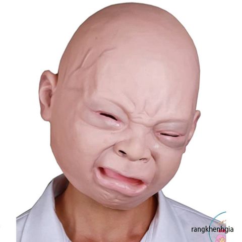 Mặt Nạ EM BÉ KHÓC Halloween - Phiên Bản Đặc Biệt Đức từ TikTok, Đồ Hóa Trang 3D Cho Cosplay và Tiệc Halloween