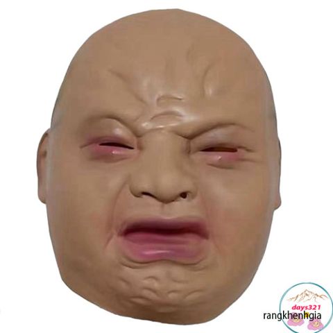 Mặt Nạ EM BÉ KHÓC Halloween - Phiên Bản Đặc Biệt Đức từ TikTok, Đồ Hóa Trang 3D Cho Cosplay và Tiệc Halloween