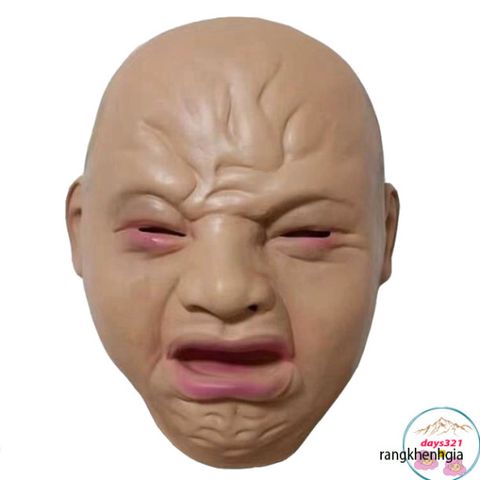 Mặt Nạ EM BÉ KHÓC Halloween - Phiên Bản Đặc Biệt Đức từ TikTok, Đồ Hóa Trang 3D Cho Cosplay và Tiệc Halloween