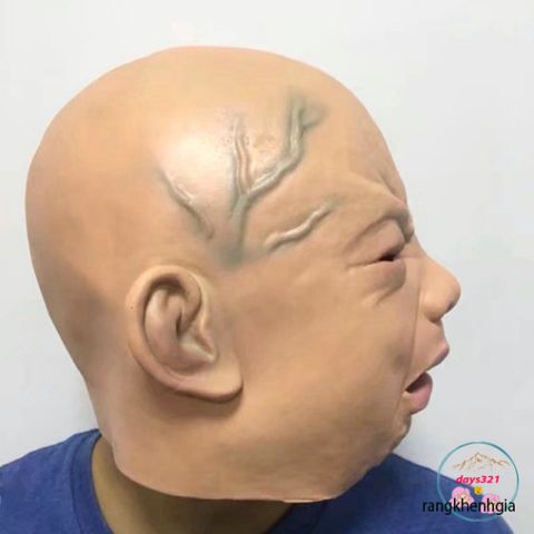 Mặt Nạ EM BÉ KHÓC Halloween - Phiên Bản Đặc Biệt Đức từ TikTok, Đồ Hóa Trang 3D Cho Cosplay và Tiệc Halloween