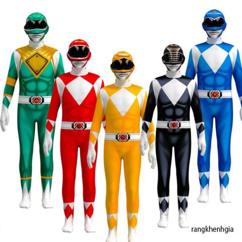 Bộ Trang Phục Power Rangers Áo Liền Quần Cho Người Lớn & Trẻ Em ...