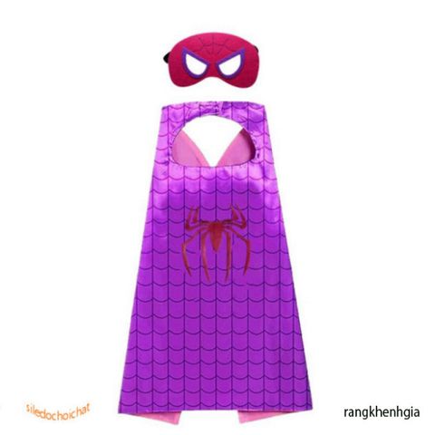 Bộ đồ choàng Siêu Nhân Ultraman kèm mặt nạ satin vải lụa cho bé trai, bé gái - Trang phục hóa trang siêu anh hùng cực chất