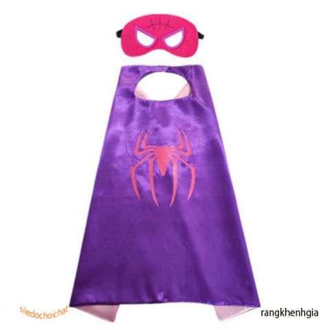 Bộ đồ choàng Siêu Nhân Ultraman kèm mặt nạ satin vải lụa cho bé trai, bé gái - Trang phục hóa trang siêu anh hùng cực chất