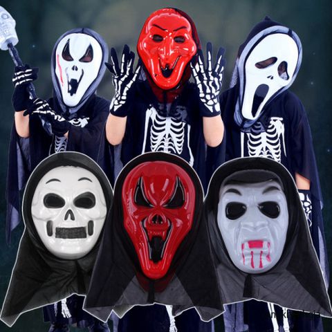 Mặt Nạ Halloween Hồn Ma Đầu Skull Toàn Mặt - Đồ Trang Trí Tiệc Hóa Trang An Toàn, Độc Đáo và ấn Tượng