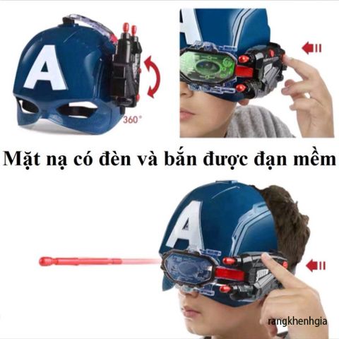 Bộ Trang Phục Hóa Trang Siêu Anh Hùng Captain America Marvel cho Trẻ Em - Bodysuit và Mặt Nạ Đáng Yêu, Tiệc Hóa Trang 4-10 Tuổi
