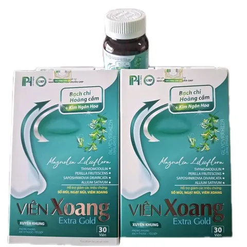 Viên Xoang Extra Gold - Hỗ Trợ Giảm Sổ Mũi, Nghẹt Mũi, Nhức Đầu Hiệu Quả từ Thảo Dược - Thực Phẩm Chức Năng Sức Khỏe