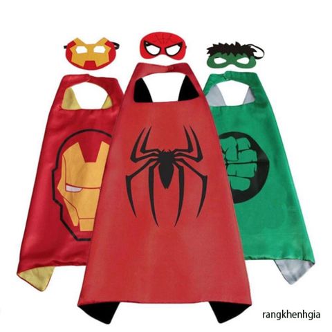 Áo Choàng Siêu Anh Hùng Marvel - Người Nhện, Hulk & Người Sắt - Trang Phục Hóa Trang Dành Cho Trẻ Em Trong Các Dịp Sinh Nhật & Sự Kiện Cosplay