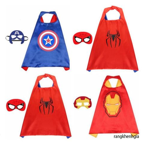 Áo Choàng Siêu Anh Hùng Marvel - Người Nhện, Hulk & Người Sắt - Trang Phục Hóa Trang Dành Cho Trẻ Em Trong Các Dịp Sinh Nhật & Sự Kiện Cosplay