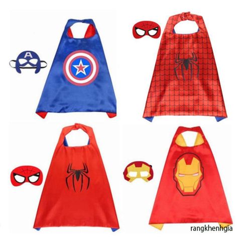 Áo Choàng Siêu Anh Hùng Marvel - Người Nhện, Hulk & Người Sắt - Trang Phục Hóa Trang Dành Cho Trẻ Em Trong Các Dịp Sinh Nhật & Sự Kiện Cosplay