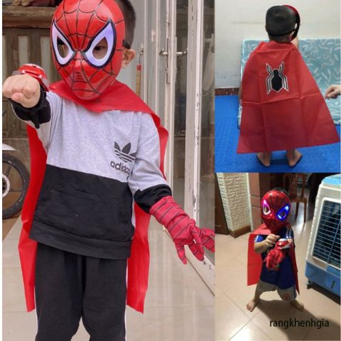 Bộ Đồ Chơi Nhập Vai Siêu Anh Hùng Avenger - Người Nhện, Khổng Lồ Xanh, Người Sắt, Đội Trưởng Mỹ - Phụ Kiện Vui Chơi Cho Trẻ Em