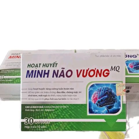 Viên Uống Minh Não Vương MQ - Bổ Não, Tăng Cường Trí Nhớ, Cải Thiện Giấc Ngủ, Giảm Đau Đầu, Hoạt Huyết Dưỡng Não