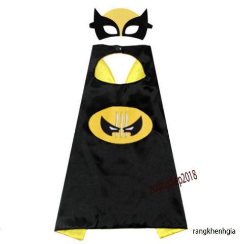 Bộ Áo Choàng HẢI TẶC Trắng Đen Kèm Mặt Nạ Satin Cho Bé - Hóa Trang Siêu Anh Hùng Marvel, Quà Tặng Sinh Nhật Sáng Tạo