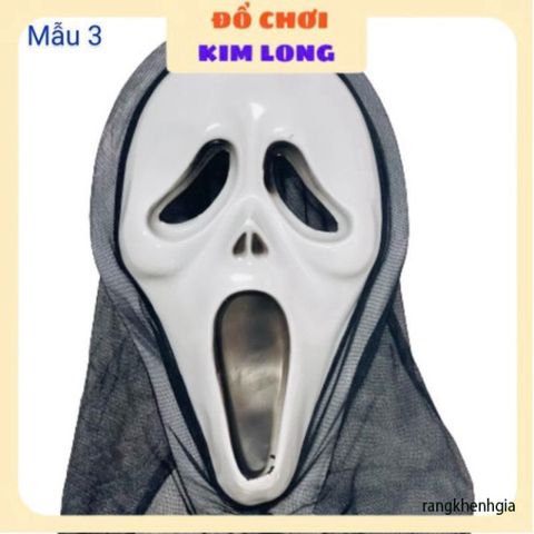 Set Áo Choàng Bộ Xương 3 Món có Nón Găng Tay Mặt Nạ - Trang Phục Hóa Trang Halloween cho Trẻ Em và Người Lớn
