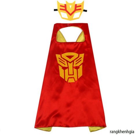 Bộ áo choàng Hải Tặc Đen Đỏ kèm mặt nạ satin cho bé trai bé gái - Trang phục hóa trang siêu anh hùng Marvel tuyệt đẹp