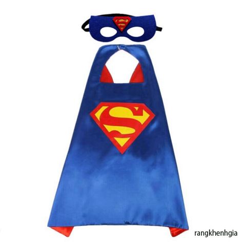 Bộ áo choàng Hải Tặc Đen Đỏ kèm mặt nạ satin cho bé trai bé gái - Trang phục hóa trang siêu anh hùng Marvel tuyệt đẹp