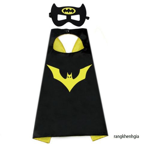 Bộ áo choàng Hải Tặc Đen Đỏ kèm mặt nạ satin cho bé trai bé gái - Trang phục hóa trang siêu anh hùng Marvel tuyệt đẹp
