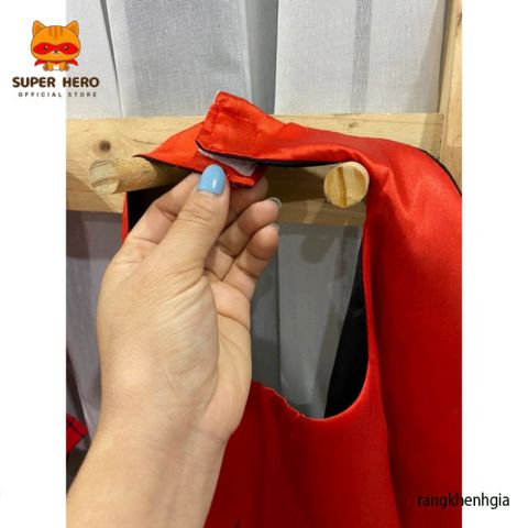 Bộ Trang Phục Siêu Anh Hùng Nhện Ngắn Tay - Áo Choàng Và Mũ Chùm Đầu Cho Trẻ Em 12-33kg - Quà Tặng Hóa Trang Đáng Yêu