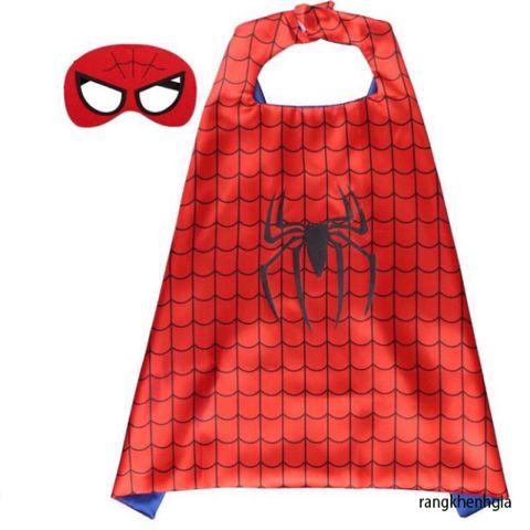 Bộ Trang Phục Halloween Trẻ Em - Áo Choàng Người Nhện Kèm Mặt Nạ Siêu Anh Hùng Cho Bé 2-7 Tuổi, Đồ Chơi Hóa Trang Thú Vị