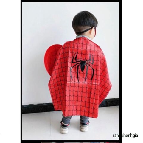 Bộ Trang Phục Halloween Trẻ Em - Áo Choàng Người Nhện Kèm Mặt Nạ Siêu Anh Hùng Cho Bé 2-7 Tuổi, Đồ Chơi Hóa Trang Thú Vị