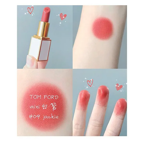Son Tom Ford Mini 09 Jackie Soft-Shine - Son Môi Cao Cấp Màu Hồng Cam Đào Chính Hãng, Đem Lại Vẻ Đẹp Quyến Rũ và Sang Trọng